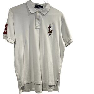 Polo Ralph Lauren collared shirt, enlarged logo, size Large